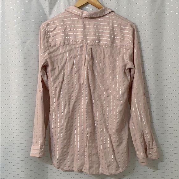 Express-Metallic Stripe The City Shirt - Picture 3 of 7